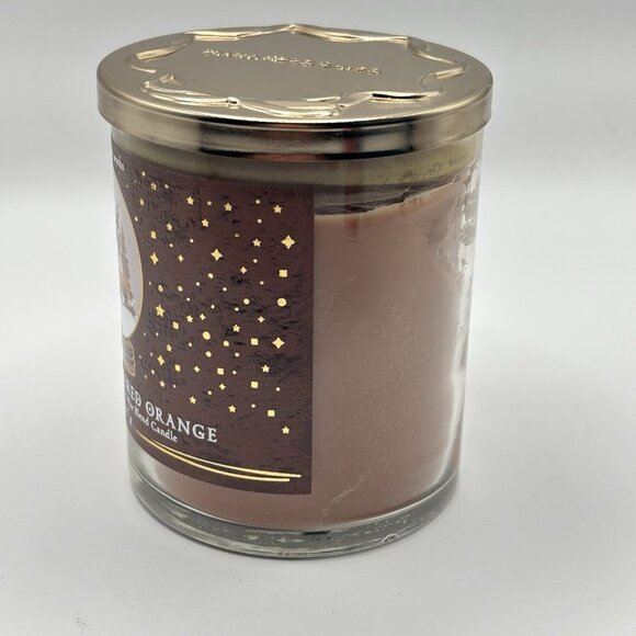 Bath & Body Works Chocolate Covered Orange Christmas Single Wick Candle 8 oz - Picture 4 of 9